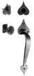 Heart Handle & Knob Dummy Set, Black