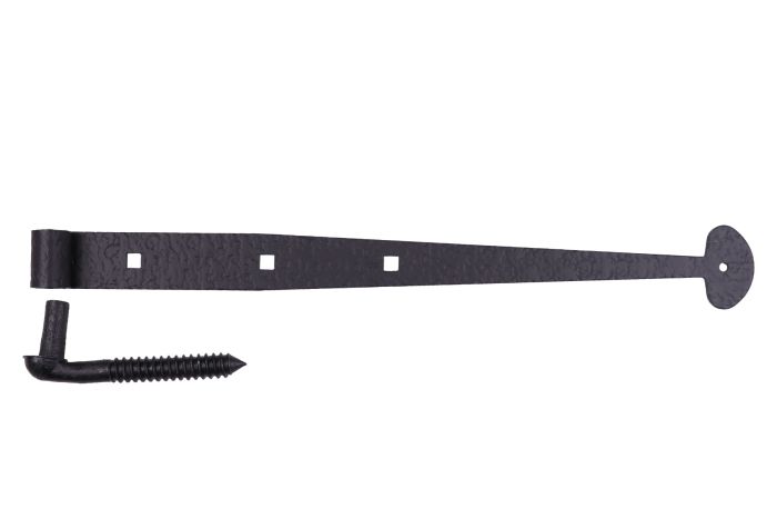 18-7/8" Rough Bean Gate Strap Hinge with Carriage Bolts & Pintle