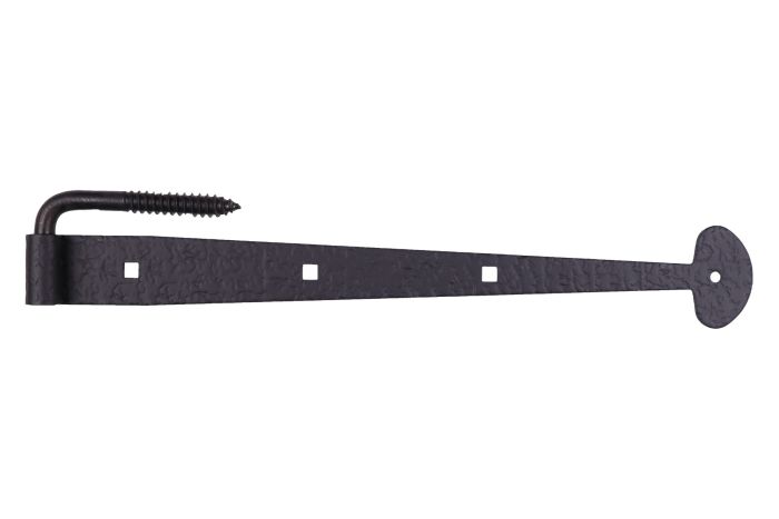 15-5/8" Rough Bean Gate Strap Hinge with Carriage Bolts & Pintle