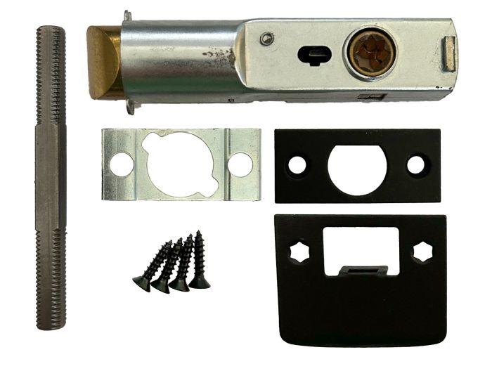 Tubular Latch Kit, Lever, Passage, 2-3/4" Back Set