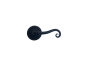 Iron Art Dummy Right Hand Scroll Lever with Round Rose