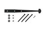18 1/4" Decorative Rough Bean Gate Strap with Carriage Bolts