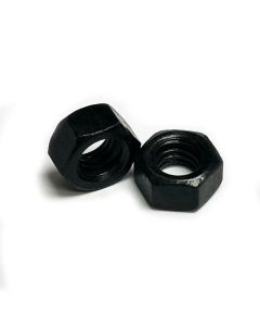5/16"-18 Flat Hex Nut, Black