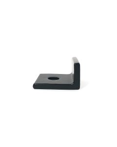 Black Smooth End Stops, Pair