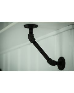 Black Pipe 45 Degree Shelf Bracket