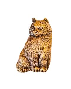 Museum Gold Cat Cabinet Knob