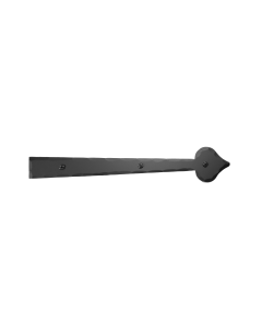 14" Forged Decorative Heart Dummy Strap