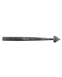 14" Forged Decorative Heart Dummy Strap