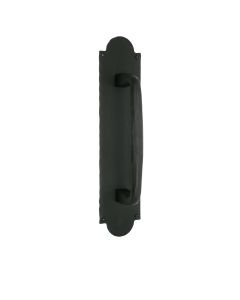Large Iron Art Square End Door Pull & Back Plate