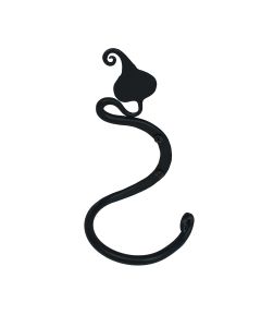 Hand Forged Leaf Towel Ring