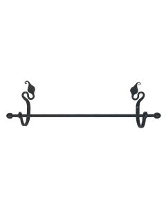 Forged Leaf 16" Fancy Towel Bar