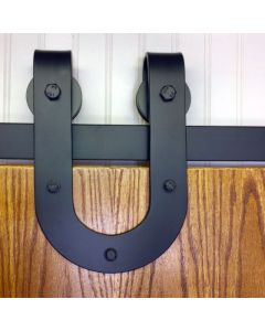 Horse Shoe Carrier Barn Door Hardware Kit