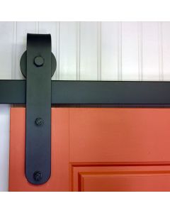 Round End Barn Door Hardware Kit, Smooth