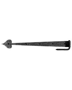 20-1/2" Rough Heart Gate Hinge & Pintle