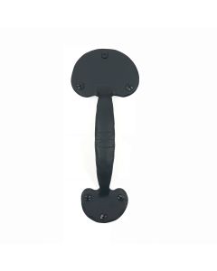 Cast Large Bean Door Pull, Black