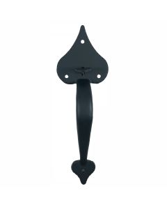 Large Heart Handle With Thumb Piece, Black