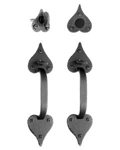 Large Cast Double Heart Double Handle Dummy Set