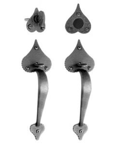 Large Heart Double Handle Dummy Set, Black