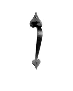 Heart Handle 3" Gate Thumb Latch Set, Black