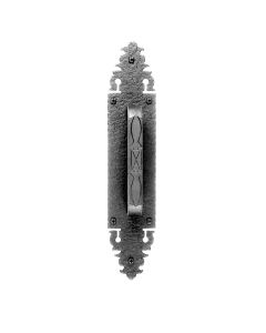 Handle & Symmetrical Pate Warwick Door Pull