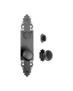 Warwick Double Knob with Single Escutcheon Dummy Set