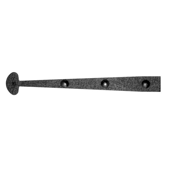 18 1/4" Decorative Rough Bean Gate Strap with Carriage Bolts