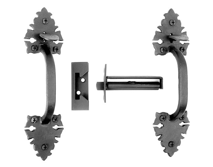 Small Double Warwick Double Handle Drop Latch Set