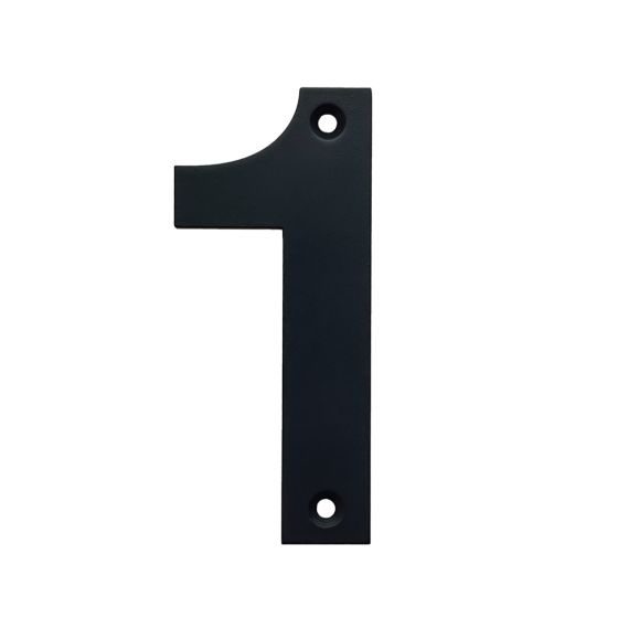 Black Stainless Steel House Number 1