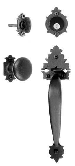 Small Warwick Handle & Knob Mortise Lock Set