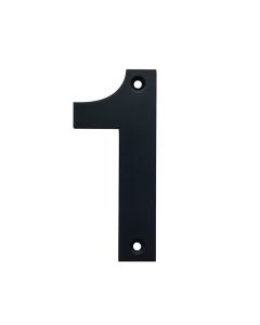 Black Stainless Steel House Number 1