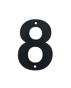 Black Stainless Steel House Number 8
