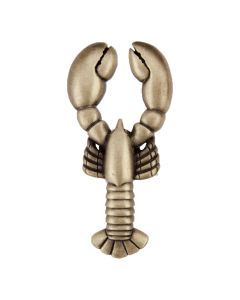 Antique Brass Lobster Cabinet Knob