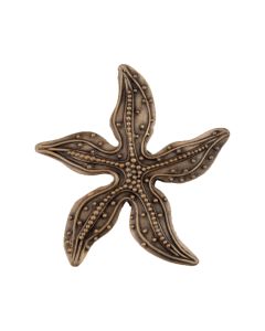 Museum Gold Beaded Starfish Cabinet Knob