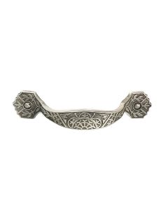 Royal Scroll Drawer Pull, Antique Pewter