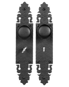 Double Knob Escutcheon Mortise Skeleton Key Lock Set