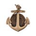 Museum Gold Anchor & Rope Cabinet Knob