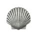 Antique Pewter Small Scallop Cabinet Knob