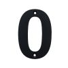 Black Stainless Steel House Number 0