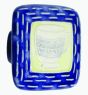 Large Square Blue & Yellow with Teacup Ceramic Cabinet Pull
