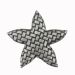 Antique Pewter Woven Star Cabinet Knob