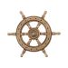 Museum Gold Ship's Wheel Cabinet Knob