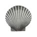 Antique Pewter Large Scallop Cabinet Knob