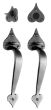 Heart Double Handle Dummy Set, Black