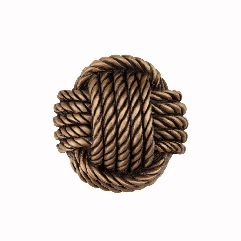 Museum Gold Monkey's Fist Cabinet Knob