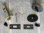 Bean Privacy Bolt, Rough, 2-3/8" Backset 