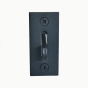 Tubular Drop Latch with Screws, Black