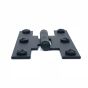3" Smooth Cabinet H Hinge, Pair