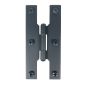 4" Smooth Door H Hinge, Pair