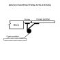 New York Shutter Hinge for Brick Home