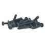 Black 1" x 8 Slotted Pyramid Head Wood Screw, Box 40